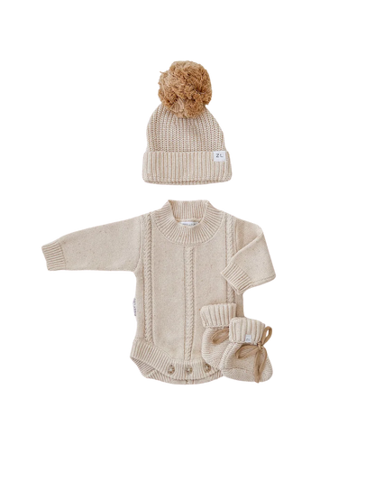 KNIT BEANIE | "Biscotti Fleck"