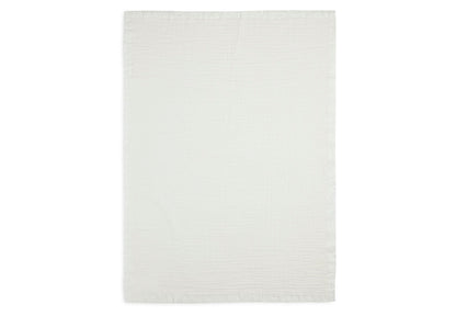 Muslin Blanket Fringe 75x100cm | Ivory