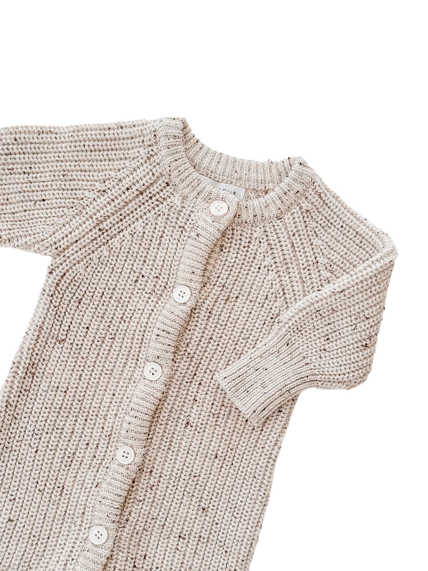 Classic Knit Romper | Cocoa Fleck