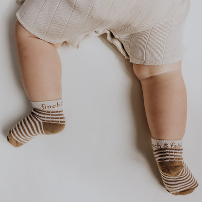 Organic Rib Baby Romper | Bone