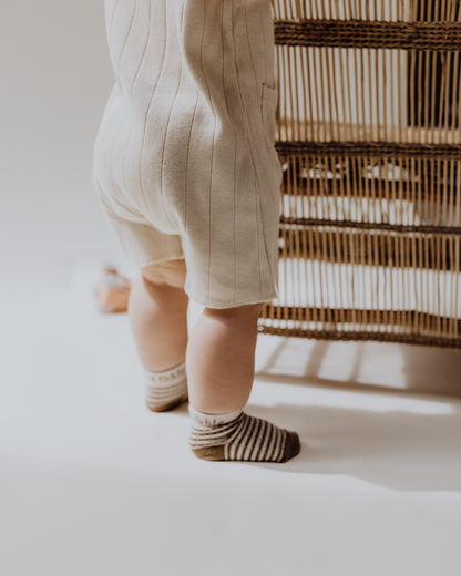 Organic Rib Baby Romper | Bone