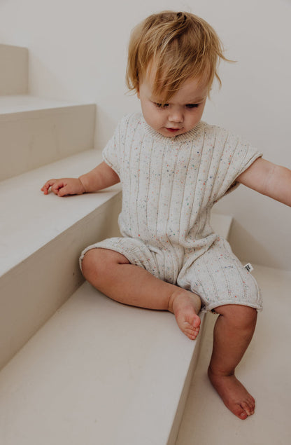 Organic Knit Playsuit | Sprinkle
