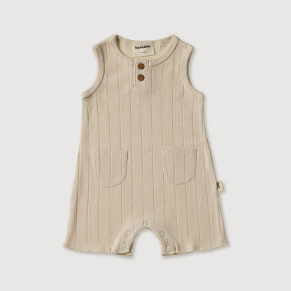 Organic Rib Baby Romper | Bone