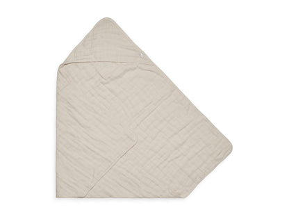 Hooded Towel Wrinkled Cotton | nougat