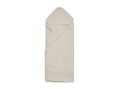 Kapuzenhandtuch Wrinkled Cotton | Nougat