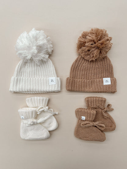 KNIT BOOTS | Knitted shoes "FAWN"