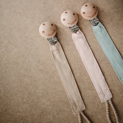 Pacifier Fabric Clip Natural
