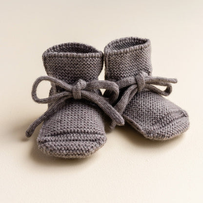 Knitted shoes 'Booties Otter' Merinowool