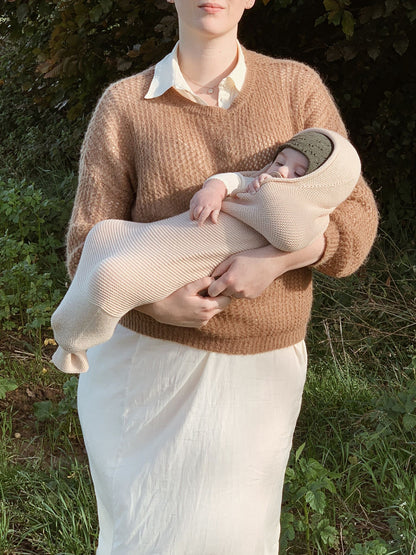 Swaddle 'Cocoon Sand' Merino wool