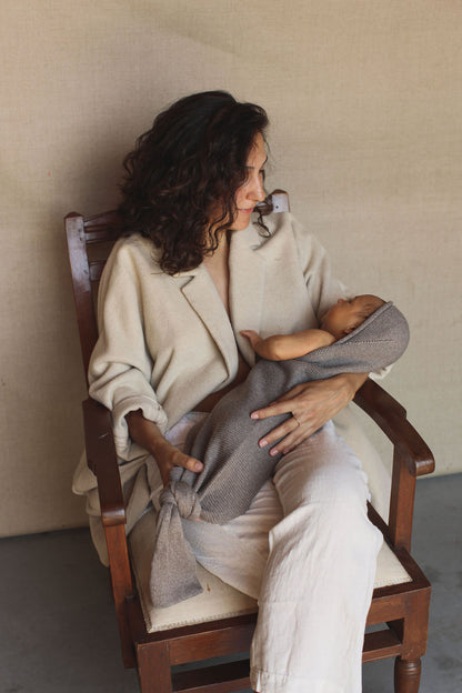 Swaddle 'Cocoon Otter' Merino wool