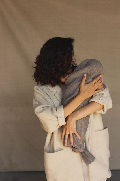 Swaddle 'Cocoon Otter' Merino wool