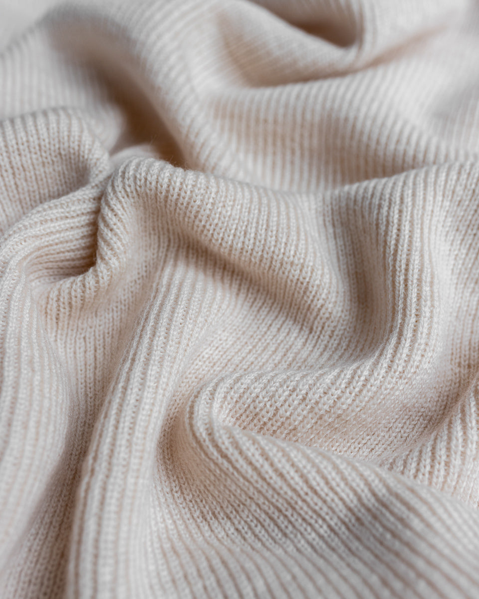 Merinowool Knit Blanket 'Felix Cream'