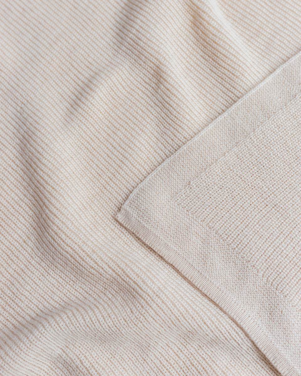 Merinowool Knit Blanket 'Felix Cream'