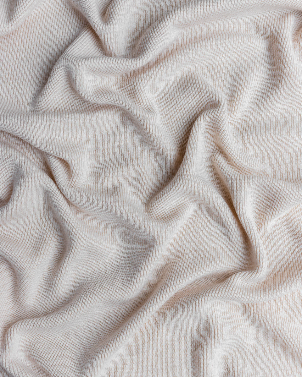 Merino Wool Knit Blanket 'Felix Off-White'