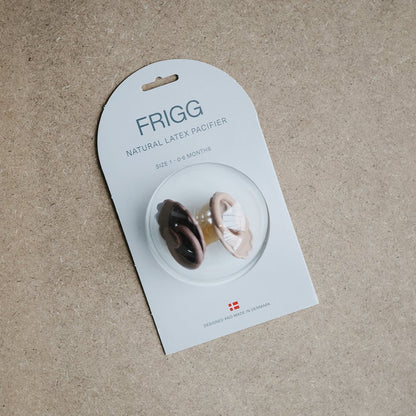 FRIGG Pacifier Daisy 'croissant/portobello' 2-pack