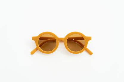 Round Sustainable Sunglass "Golden"