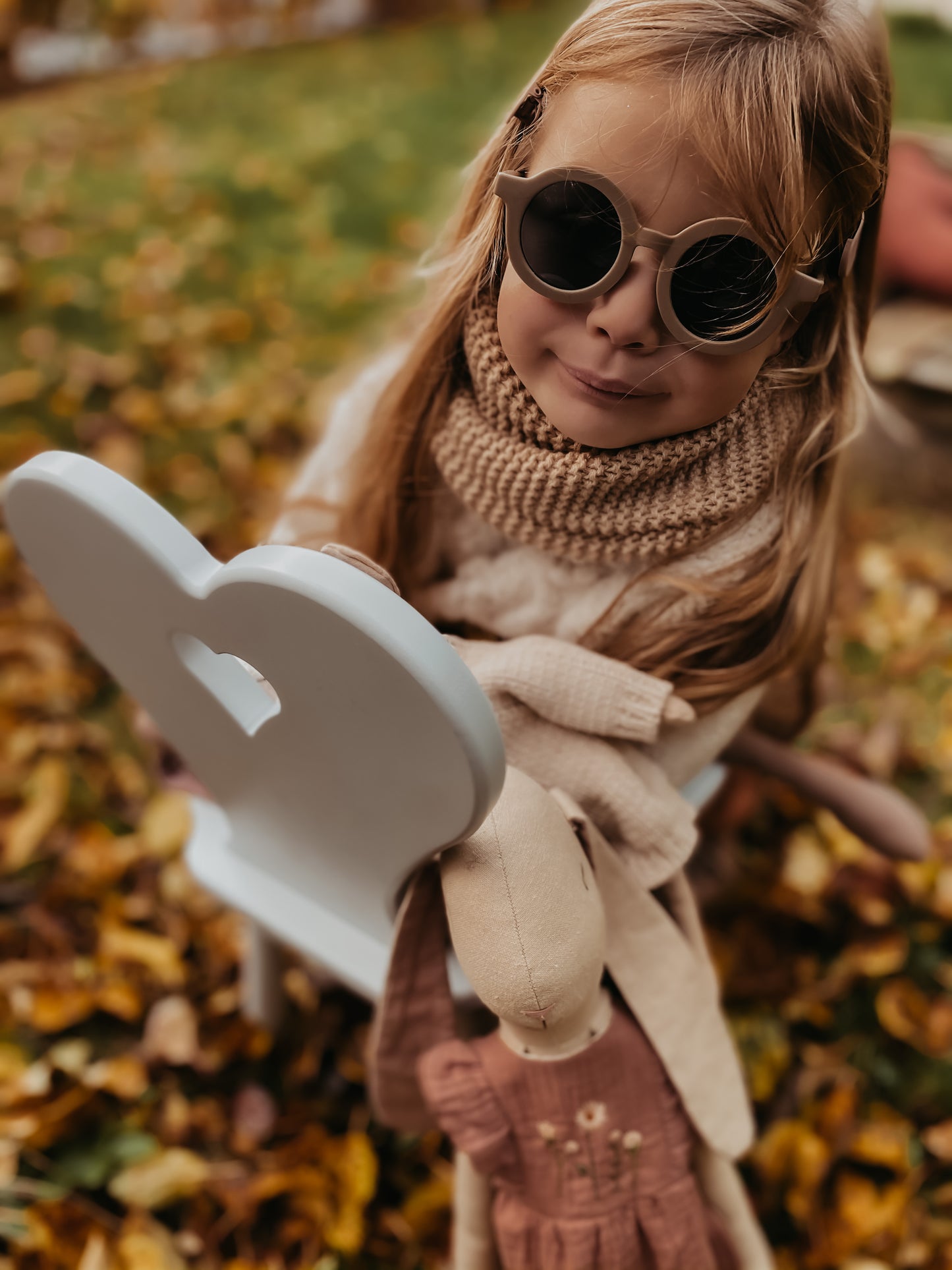 Round Sustainable Sunglass "Stone"