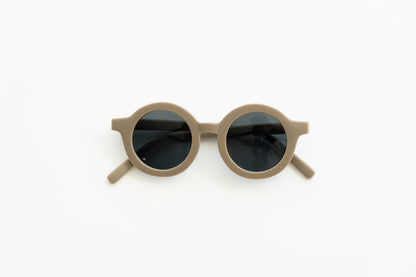 Round Sustainable Sunglass "Stone"