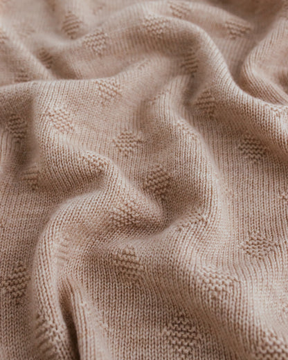 Merinowool Blanket 'Gloria Sand'