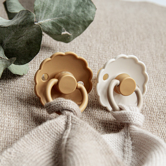 FRIGG Pacifier Daisy 'Chamomile/Honey' 2er Pack