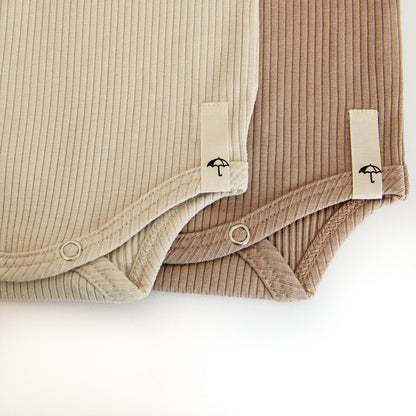 Body Short Sleeve - Rib - Nougat