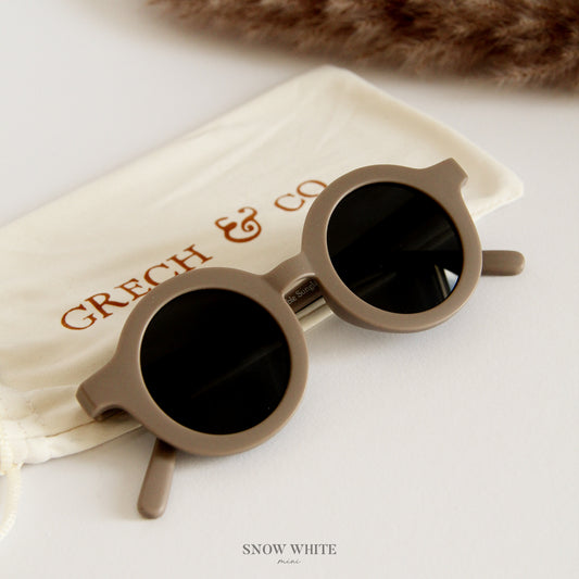 Round Sustainable Sunglass "Stone"