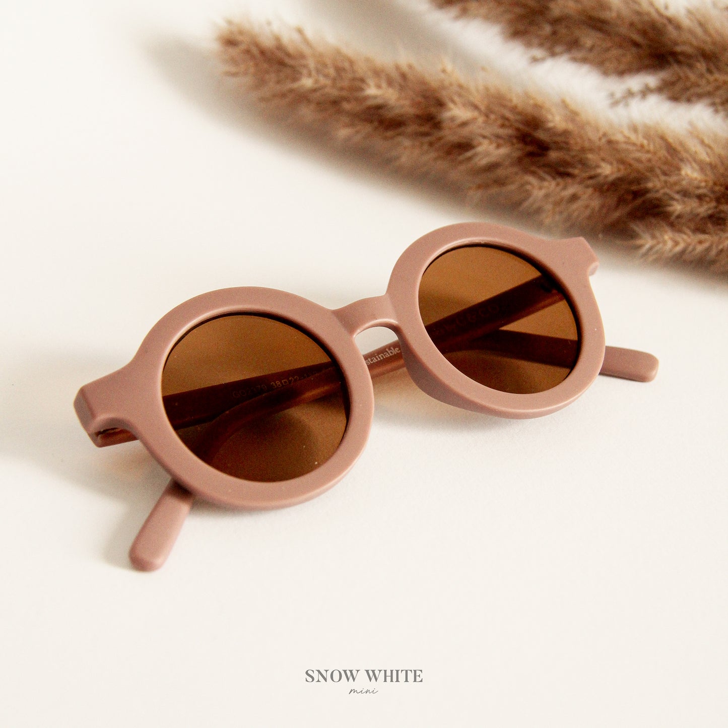 Round Sustainable Sunglass "Burlwood"
