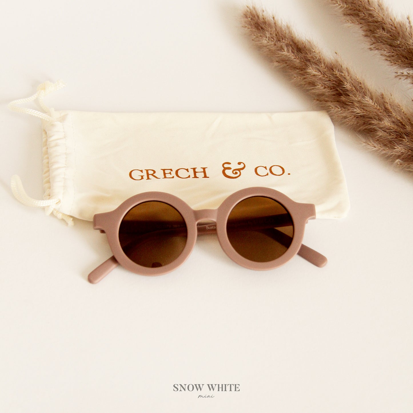 Round Sustainable Sunglass "Burlwood"