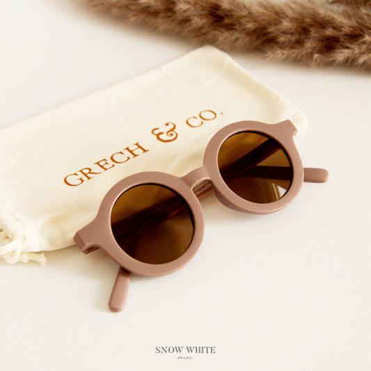 Round Sustainable Sunglass "Burlwood"