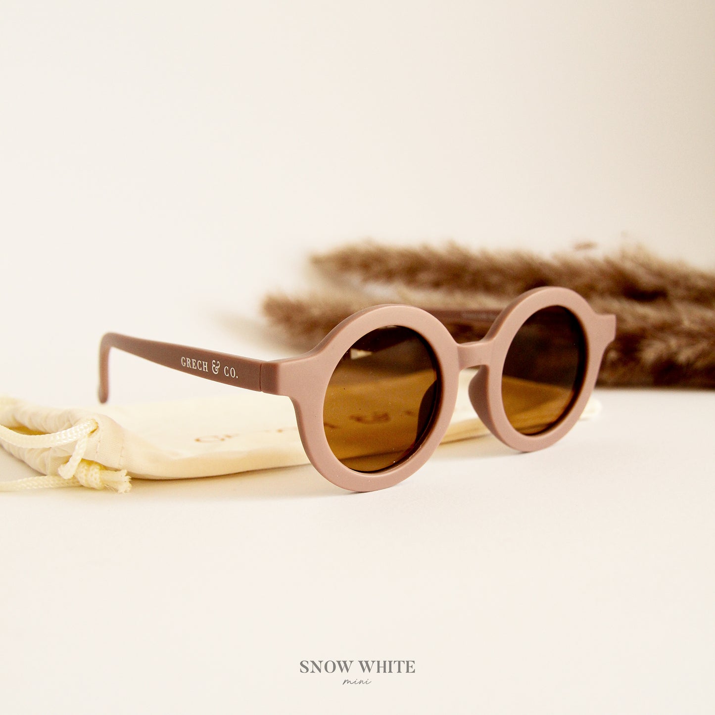 Round Sustainable Sunglass "Burlwood"