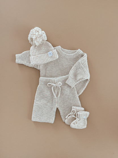 Cropped Knit Pants 'Honey'