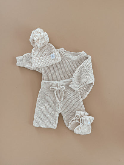 Knit sweater | 'Textured Honey'