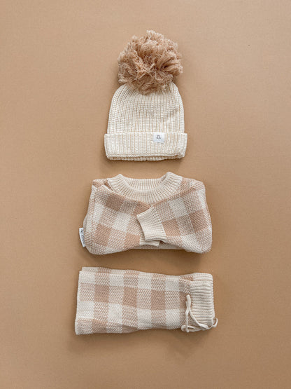Organic Knit PULLOVER | Gingham