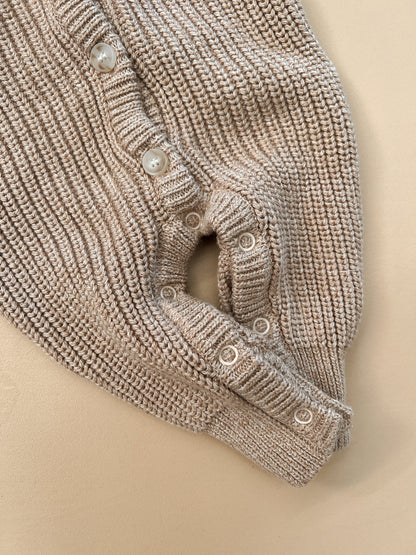 CLASSIC KNIT ROMPER "FAWN"