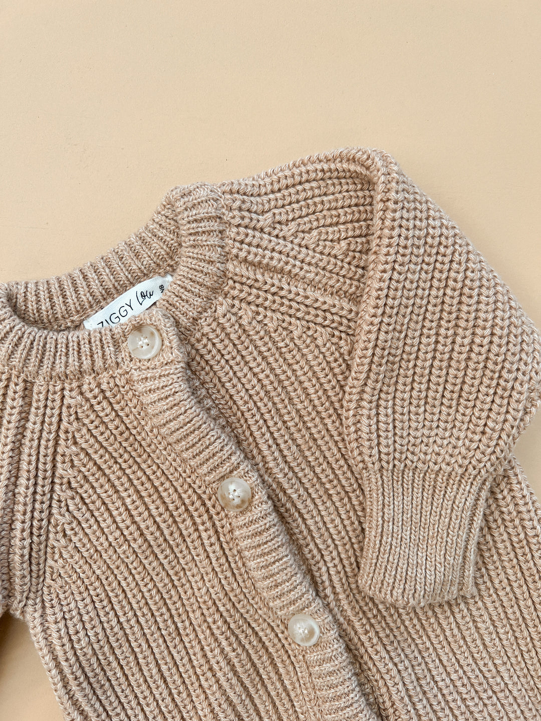 CLASSIC KNIT ROMPER "FAWN"