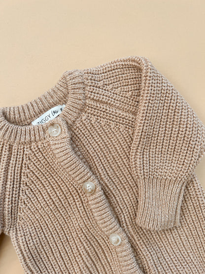 CLASSIC KNIT ROMPER "FAWN"