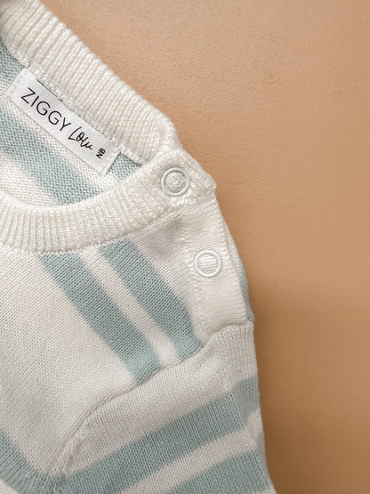 Knit Bodysuit | Cloud Stripes