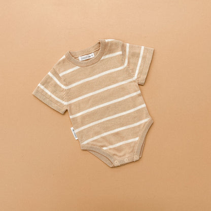 Knit Bodysuit | Wheat Stripes