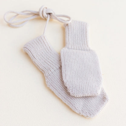 Baby Mittens 'Fiza Off-White' Merinowool