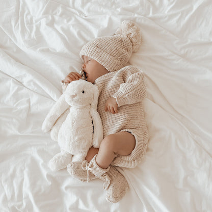HEIRLOOM ROMPER "OATMEAL FLECK"