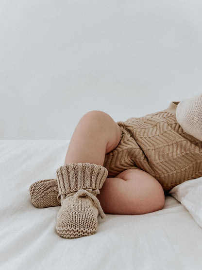 Knitted Booties | Strickschuhe "Olive Tree"