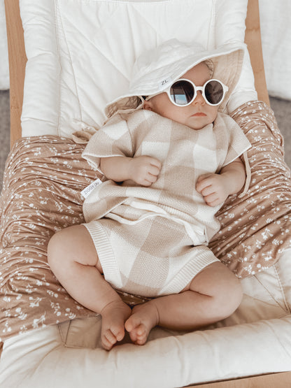 Linen Bucket Hat | Reversible Cream &amp; Beige