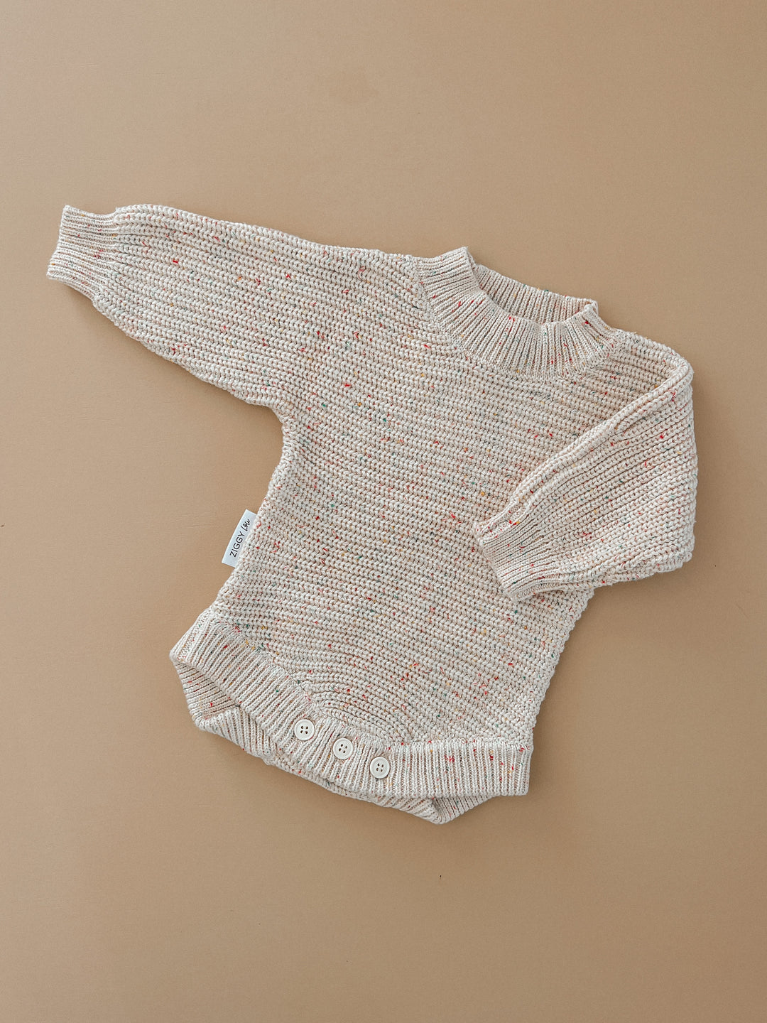 HEIRLOOM ROMPER "OATMEAL FLECK"