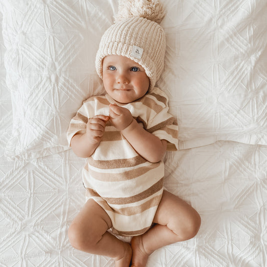 Knit Bodysuit | Clay Stripes