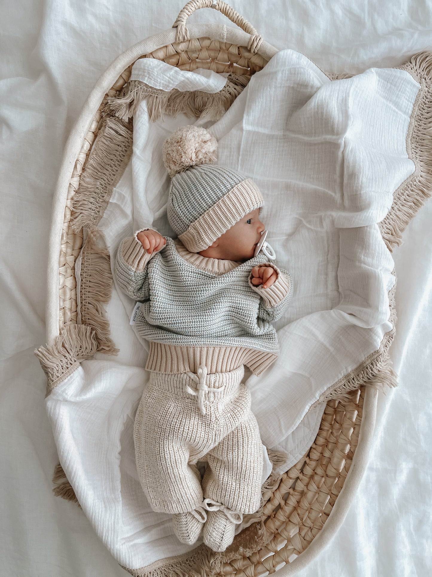 Cropped Knit Pants 'Honey'