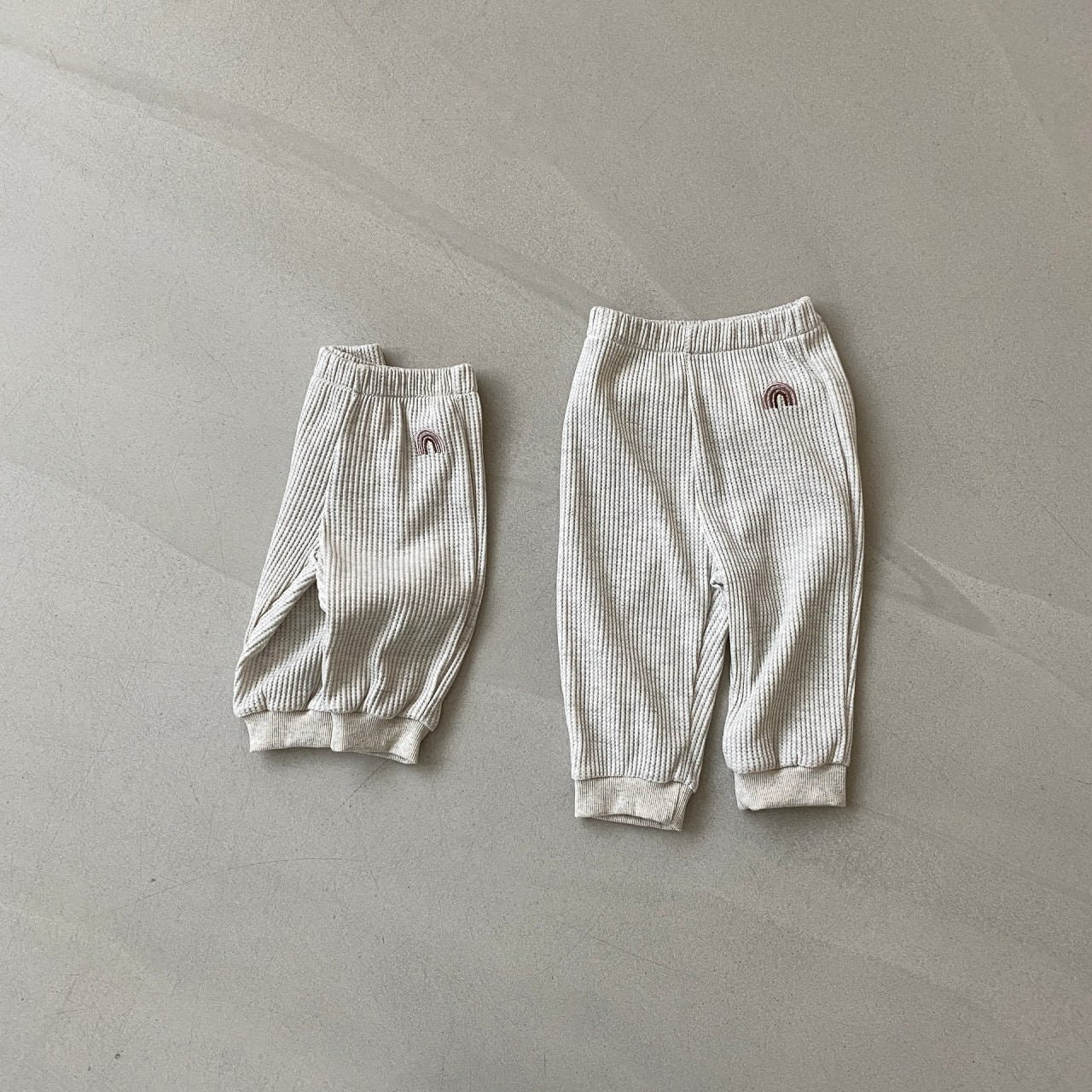 Waffle Pants | Rainbow Embroidery (3m-5y)