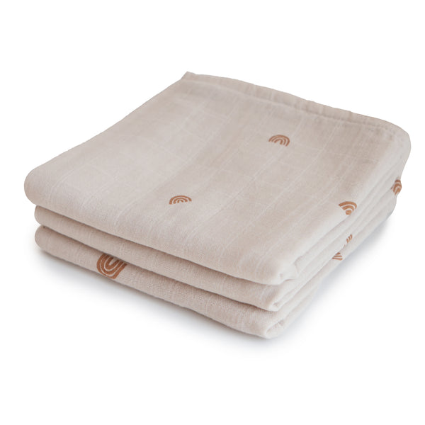 Mulltücher Muslin Cloth (3er Set) 'rainbow'