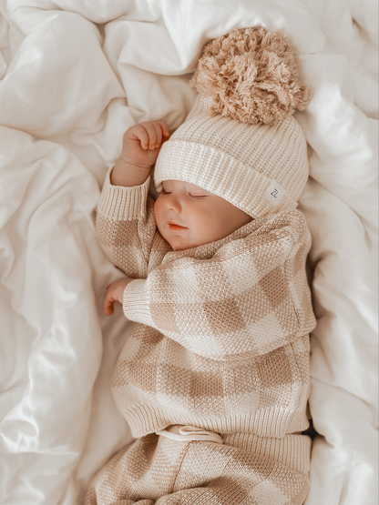 Organic Knit SWEATER | gingham