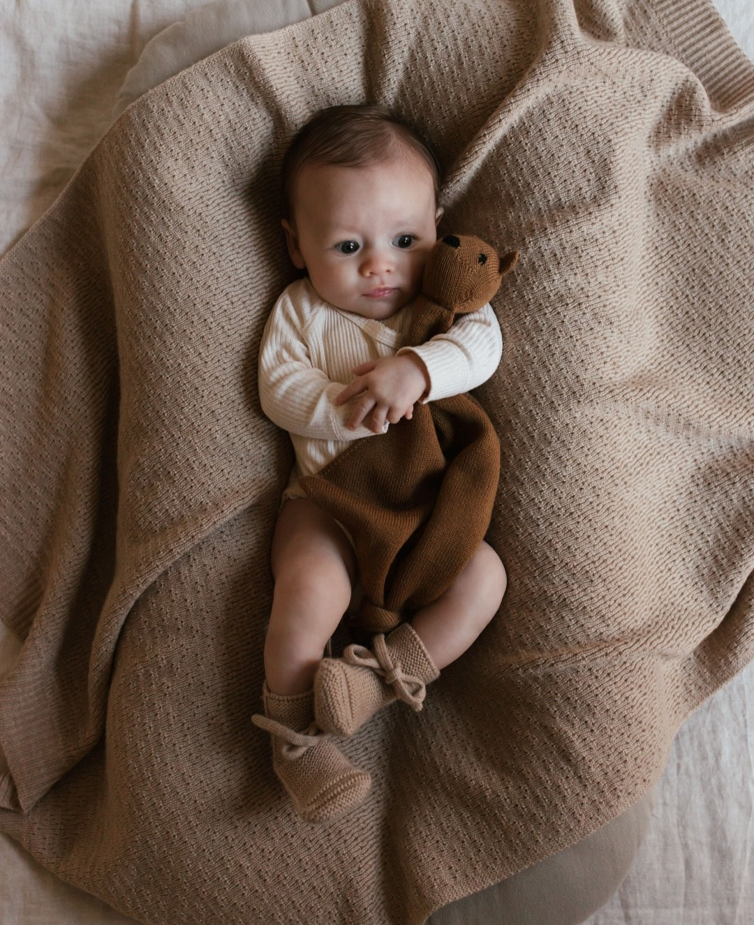 Merino wool blanket 'Dora' | sand