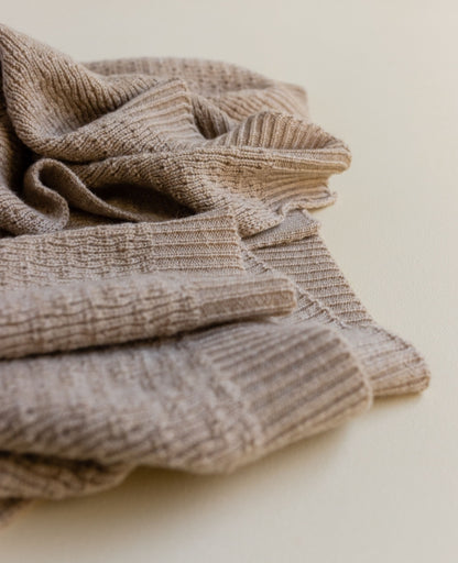 Merino wool blanket 'Dora' | sand